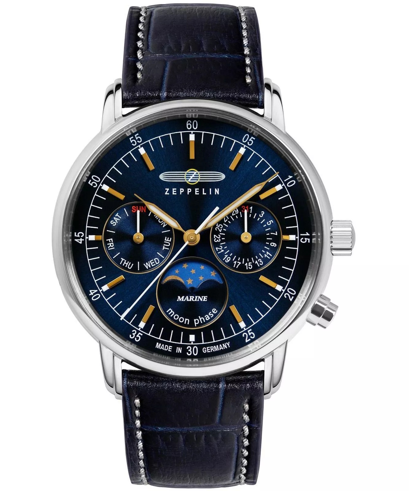 Ceas de mână Zeppelin LZ 14 Marine Moonphase 8635-3