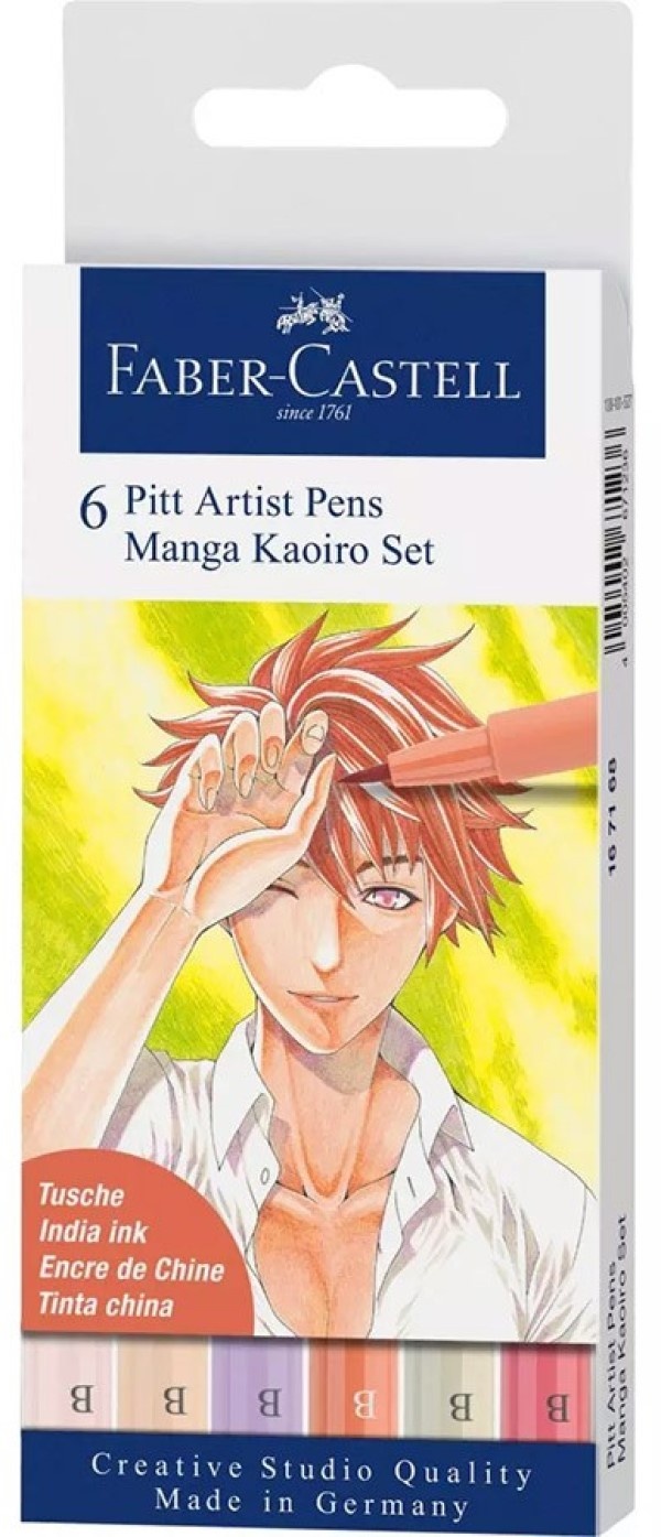 Faber-Castell Pitt Artist Pens Manga Kaoiro Brush Set