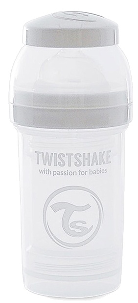Biberon pentru bebeluș Twistshake 0+ White 180ml (780060