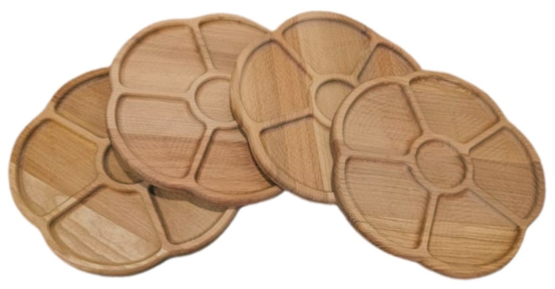 Farfurie pentru gustări Luminessence 6 sections 4pcs