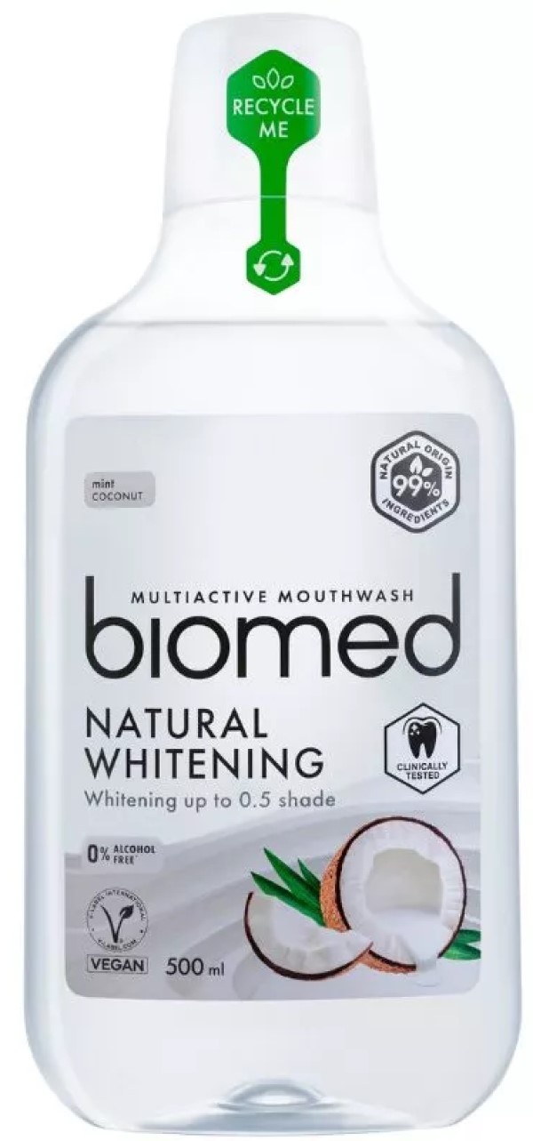 Ополаскиватель для полости рта Biomed Natural Whitening 500ml, купить ...