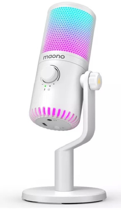 Microfon Maono DM30RGB White