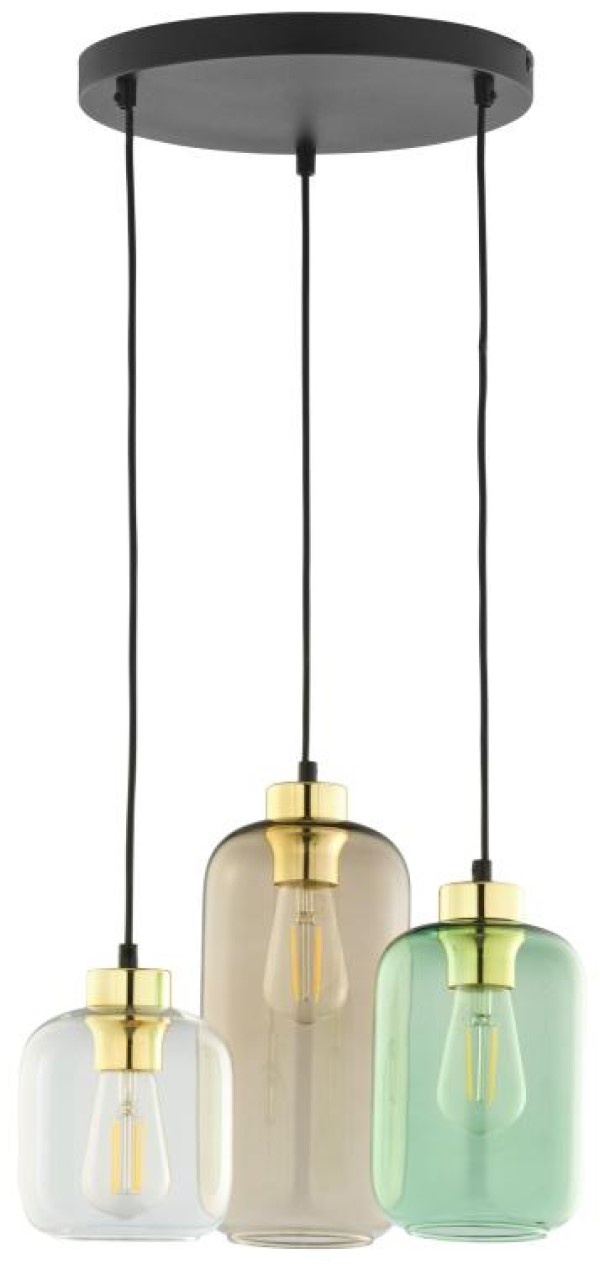Lustră Tk-Lighting Marco 3325 Green/Brown