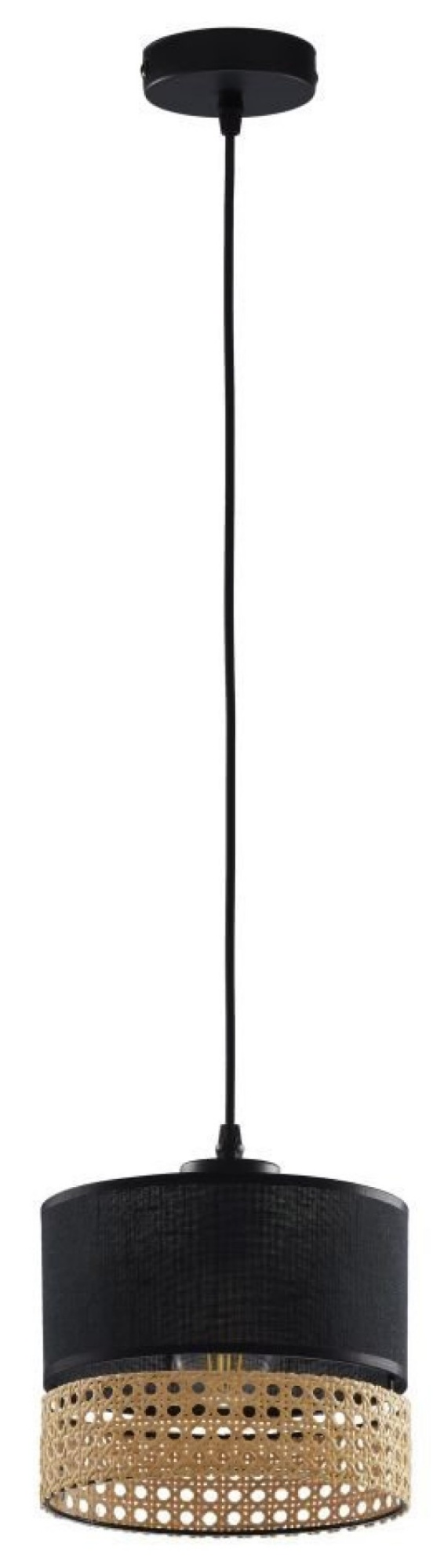 Lustră Tk-Lighting Paglia 6544 Black