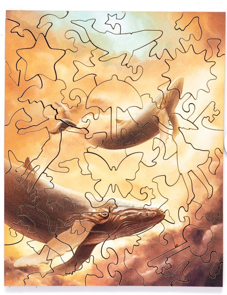 Puzzle Piecezz Puzzle 40pcs Flying Whales