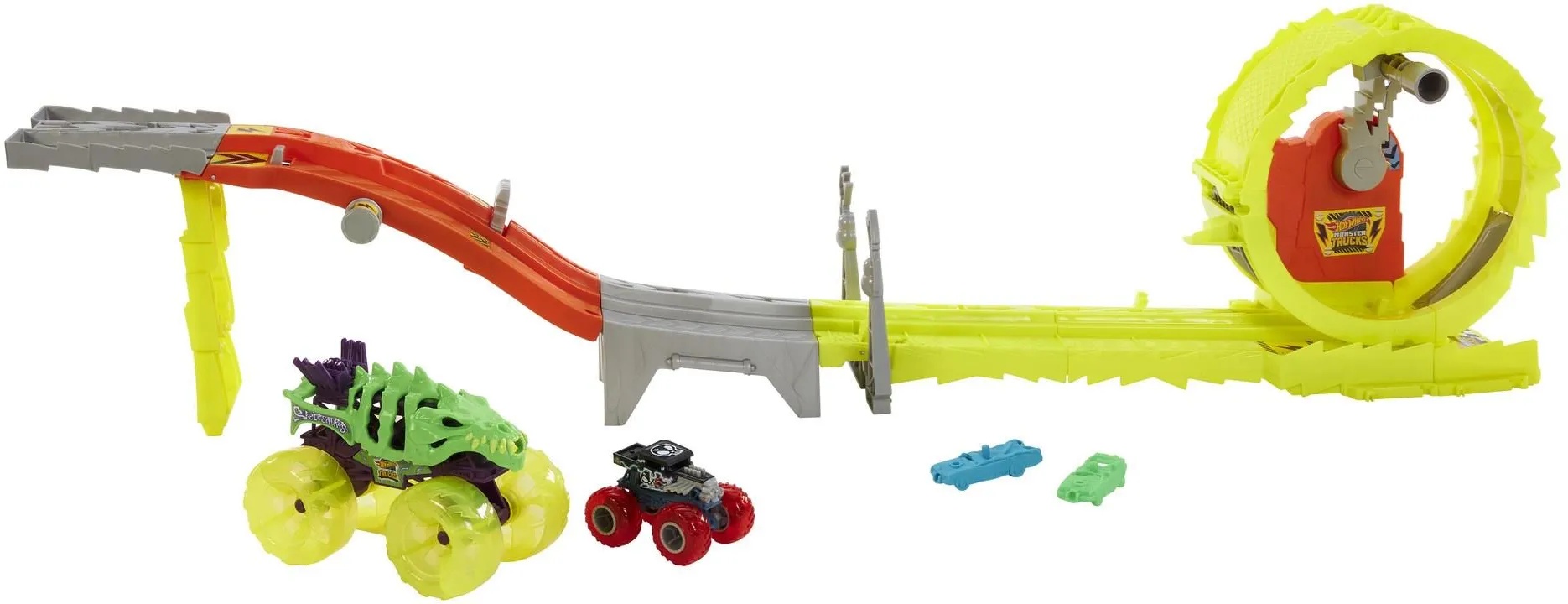 Drumul de joacă pentru copii Hot Wheels Monster Trucks Charge & Chase Challenge (HXT05)