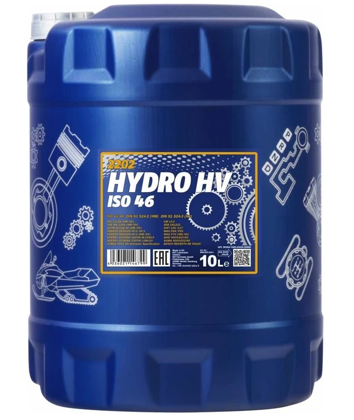 Ulei hidraulic Mannol Hydro HV 46 ISO 46 Zinc Free 2206 10L