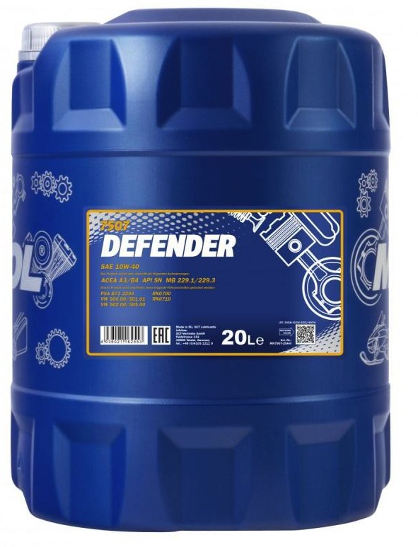 Ulei de motor Mannol Defender 10W-40 7507 20L