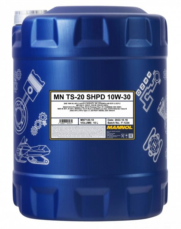 Ulei de motor Mannol TS-20 SHPD 10W-30 7120 10L