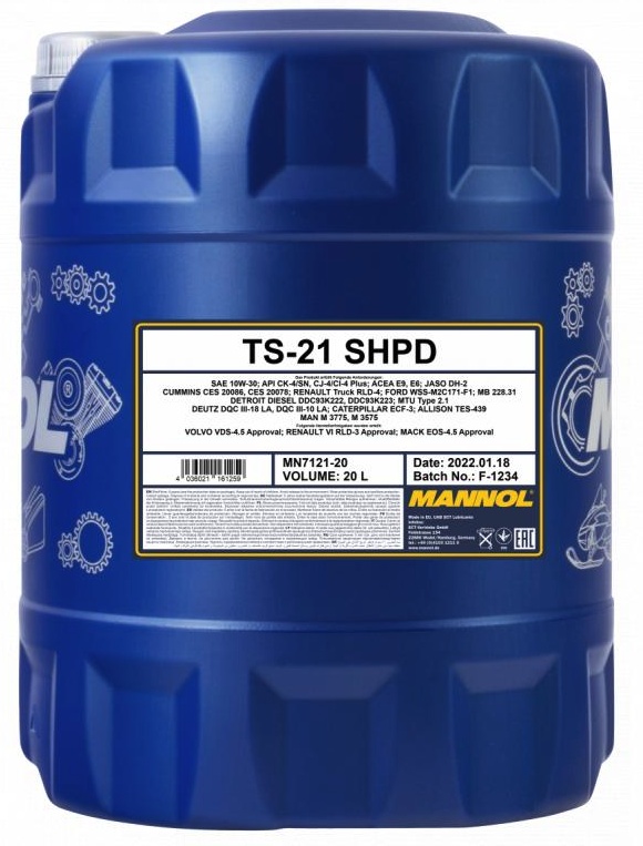 Ulei de motor Mannol TS-21 SHPD 10W-30 7121 20L