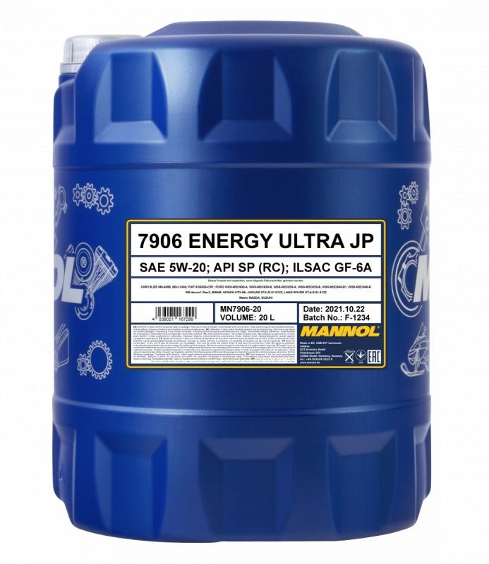 Ulei de motor Mannol Energy Ultra JP 5W-20 7906 20L