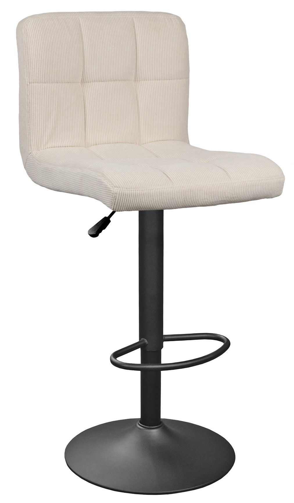 Scaun de bar Deco SB-044 Velvet Beige/Black Leg