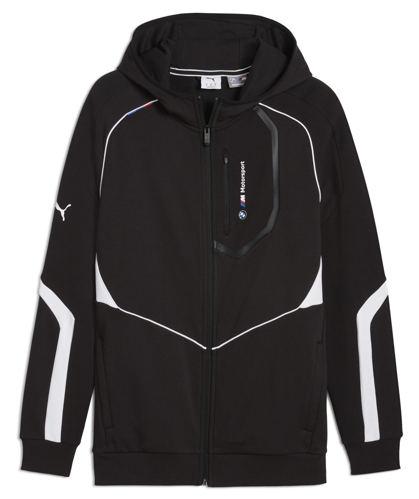 Hanorac pentru bărbați Puma Bmw Mms Hooded Sweat Jacket Puma Black, s.XL (63061501)