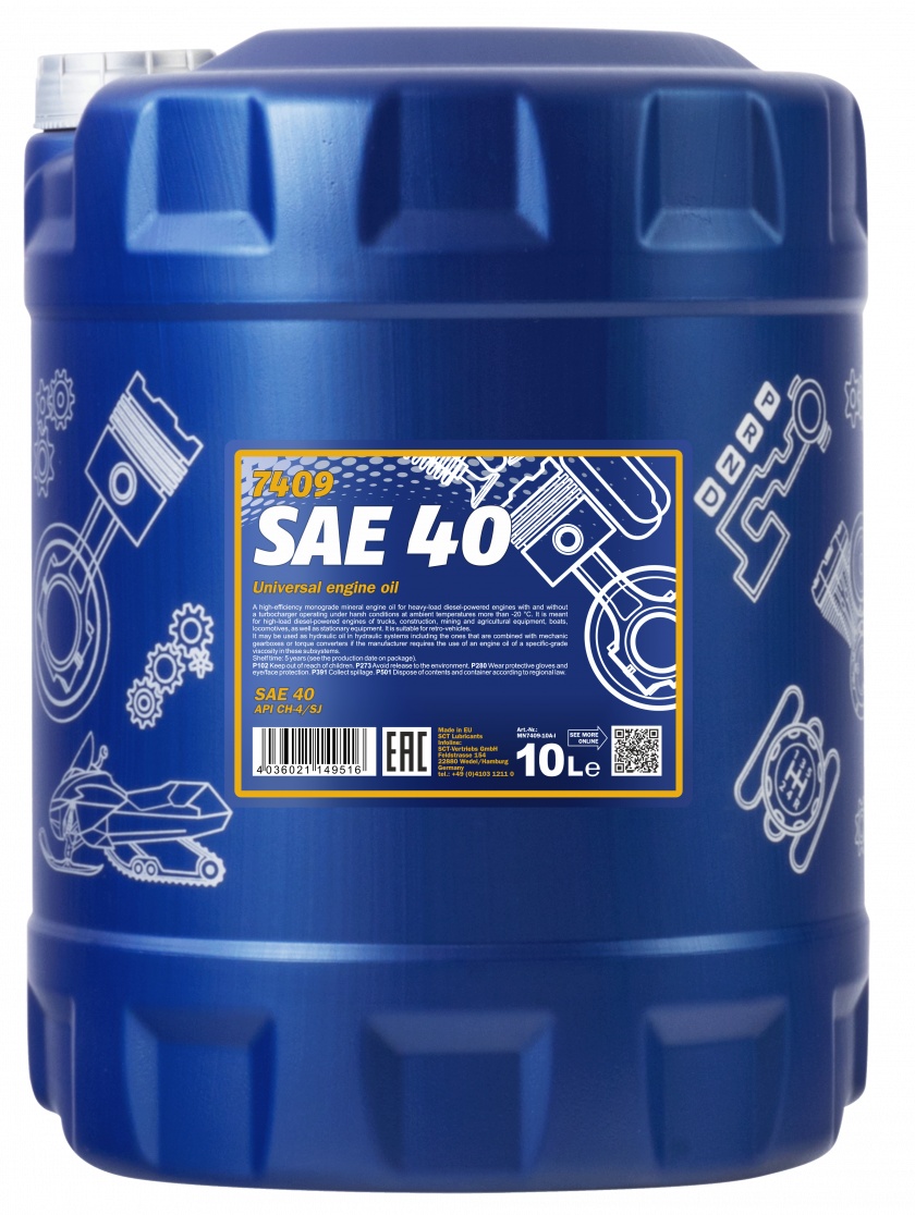 Ulei de motor Mannol SAE 40 7409 10L