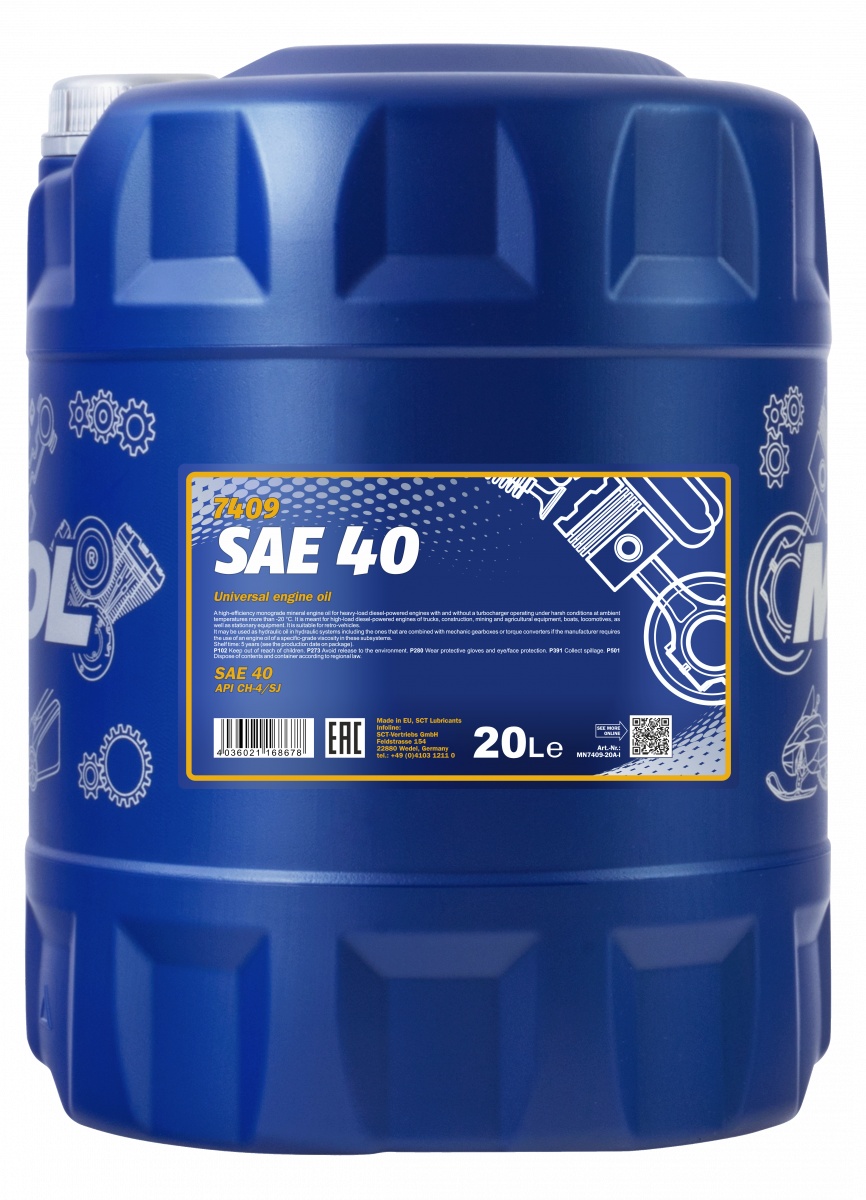 Ulei de motor Mannol SAE 40 7409 20L