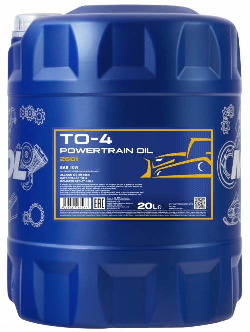 Ulei de transmisie auto Mannol TO-4 Powertrain Oil SAE 10W 2601 20L