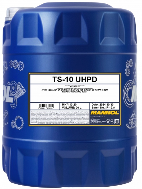 Ulei de motor Mannol TS-10 UHPD 5W-40 7110 20L