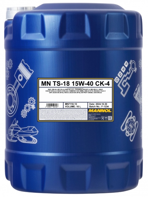 Ulei de motor Mannol TS-18 SHPD 15W-40 7118 10L
