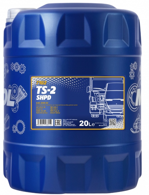 Ulei de motor Mannol TS-2 SHPD 20W-50 7102 20L