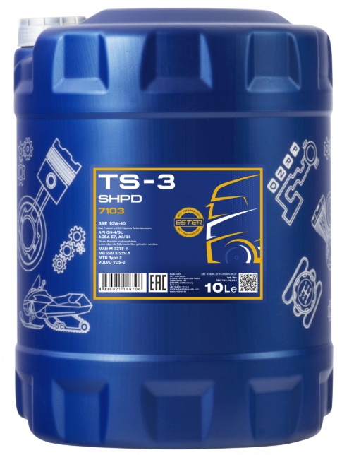 Ulei de motor Mannol TS-3 SHPD 10W-40 7103 10L
