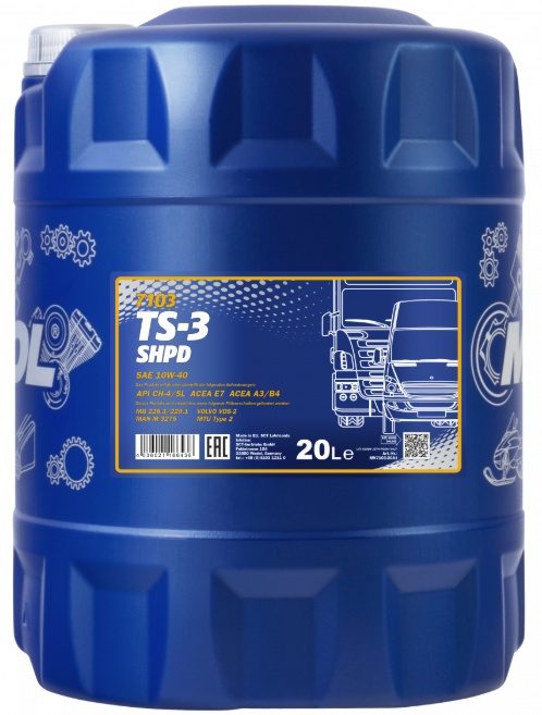 Ulei de motor Mannol TS-3 SHPD 10W-40 7103 20L
