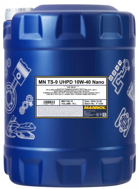 Ulei de motor Mannol TS-9 UHPD Nano 10W-40 7109 10L