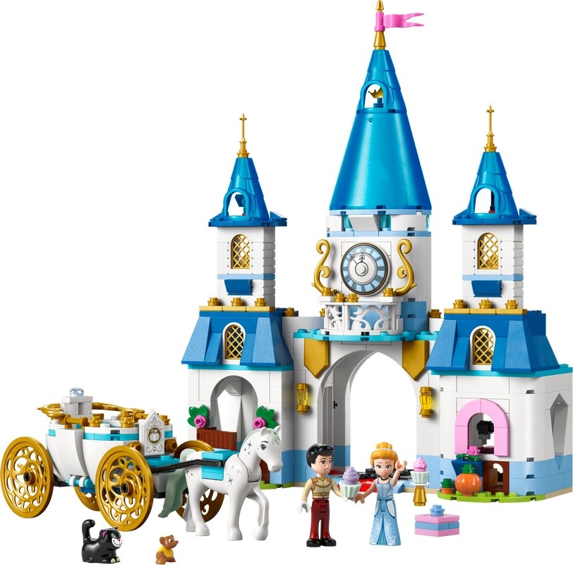 Set de construcție Lego Disney: Cinderella's Castle & Horse Carriage 43275