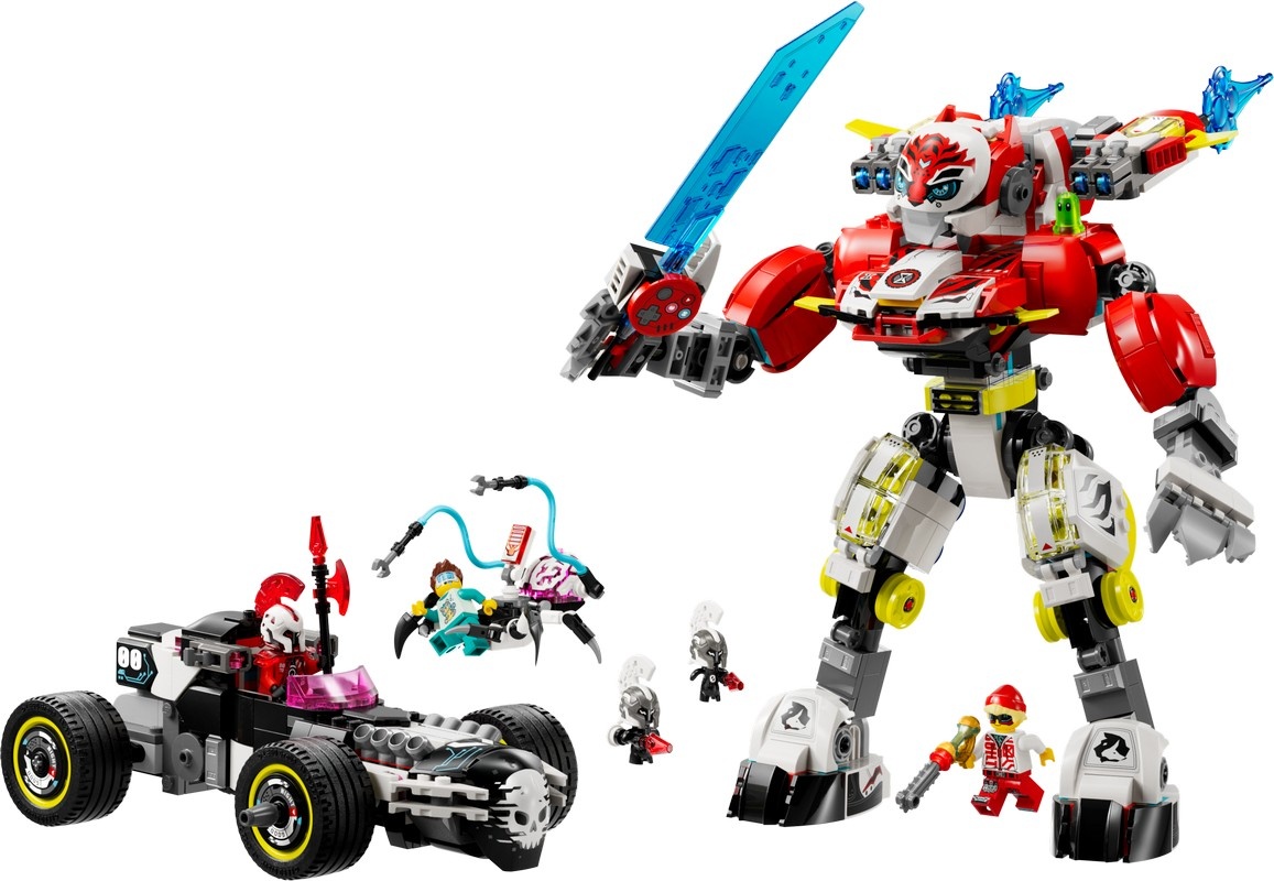 Lego Dreamzzz: Cooper's Tiger Mech & Zero's Hot Rod Car