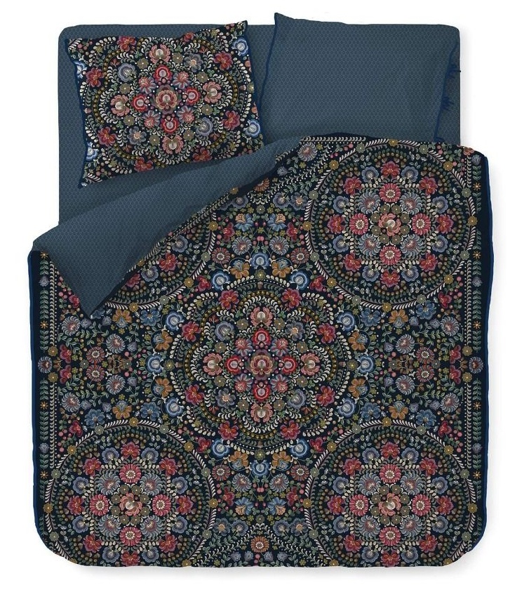 Lenjerie de pat Pip Studio Ricamo Dark Blue 200x200/220cm (279963)