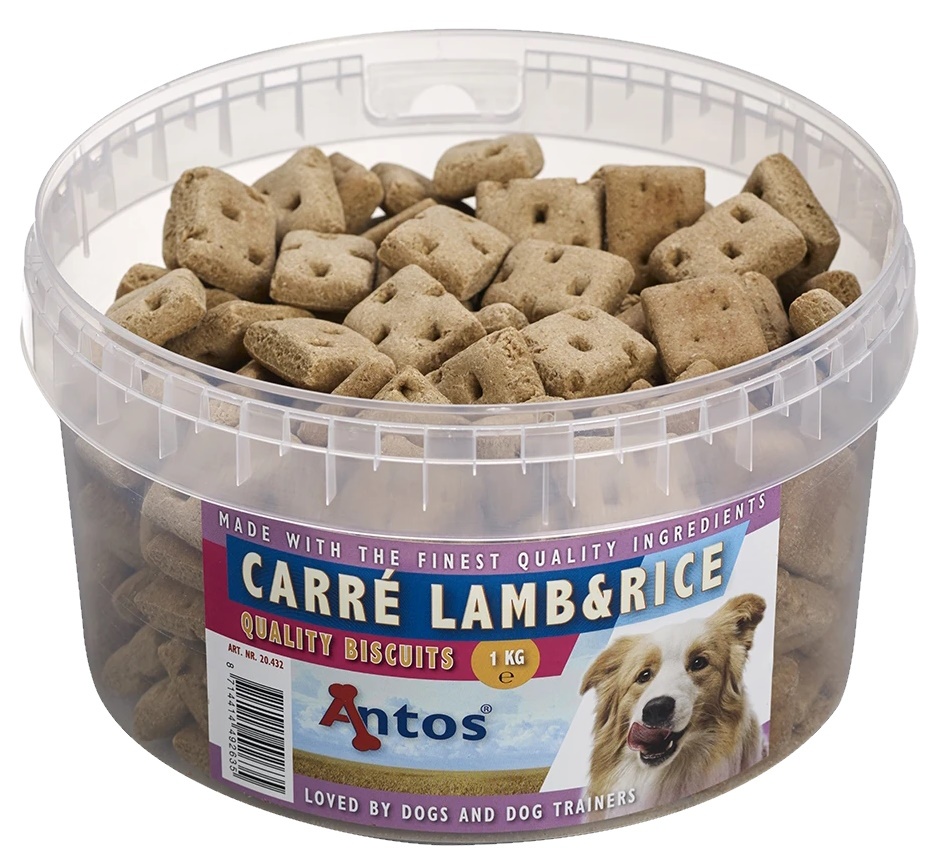 Snackuri pentru câini Antos Carre Lamb & Rice 1kg (20432)