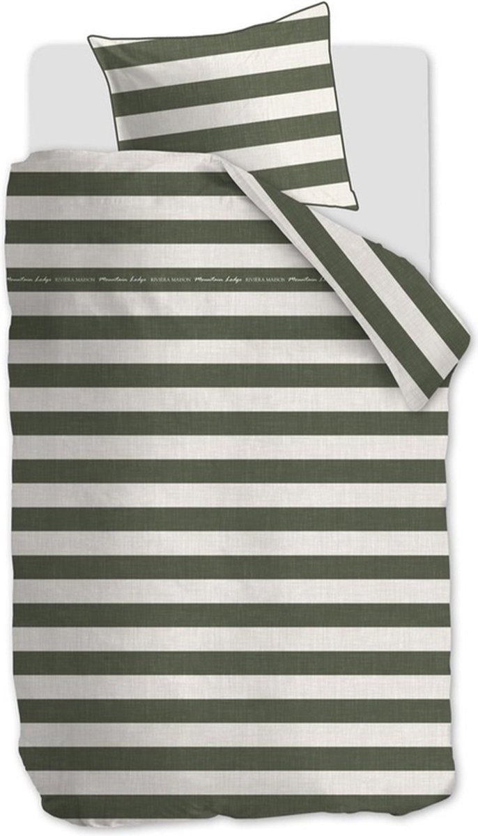 Lenjerie de pat Riviera Maison Brayden Green 140x200/220cm (278919)