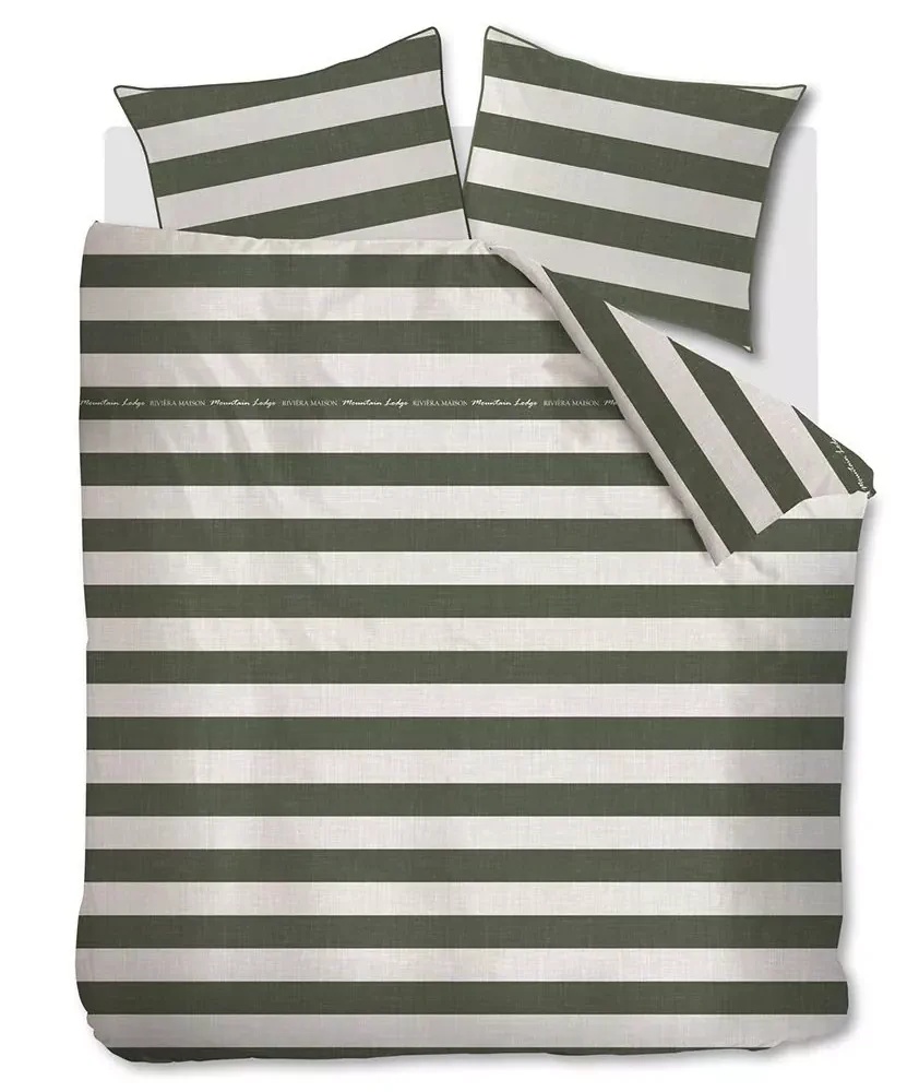 Lenjerie de pat Riviera Maison Brayden Green 200x200/220cm (278920)