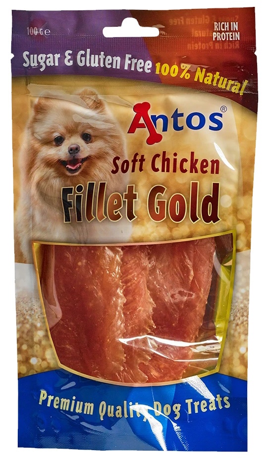 Snackuri pentru câini Antos Fillet Gold 100g (A20223)