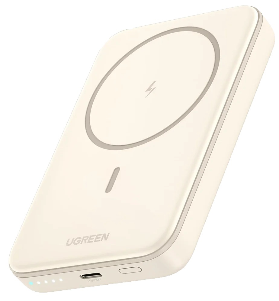 Acumulator extern Ugreen Mini Qi 10000mAh 20W Beige (25208)