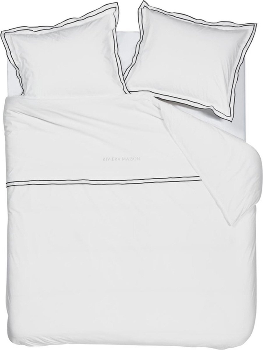Lenjerie de pat Riviera Maison Salute White 240x200/220cm (325939)