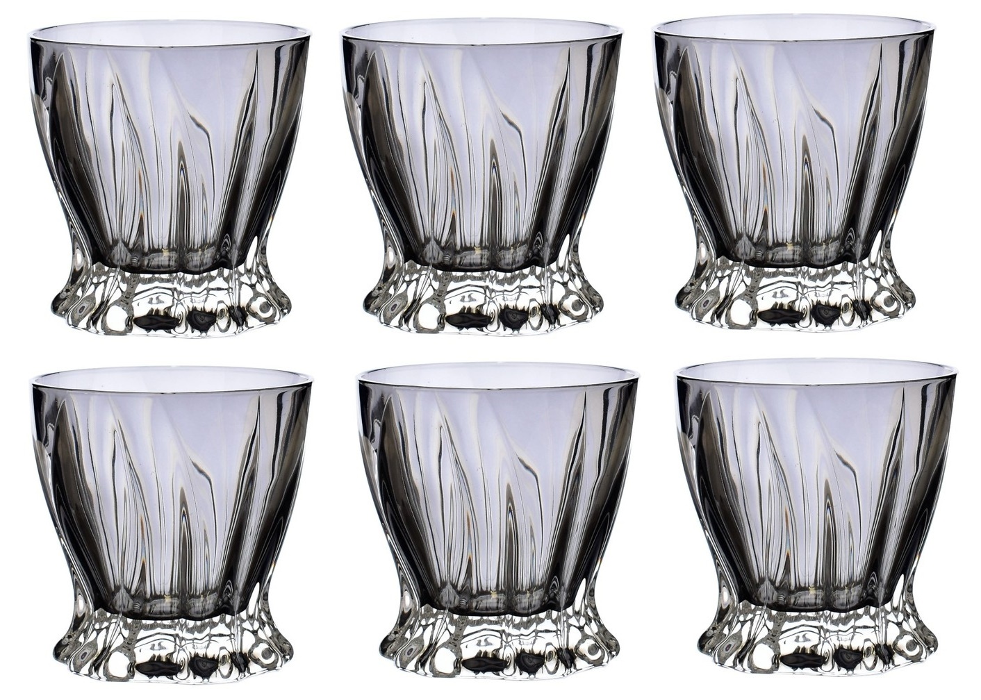 Set pahare Bohemia Plantica Smoke 320ml 6pcs