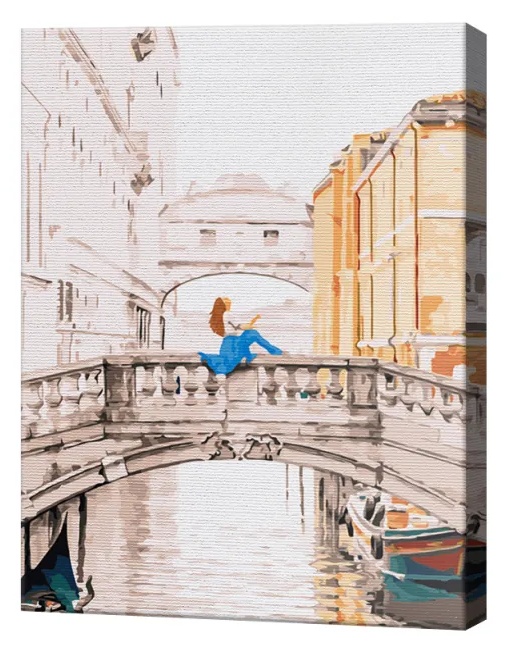 Tablou pe numere Brushme Domnișoară la Veneția 40x50cm (BS32316)