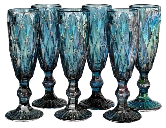 Set of Pahare Nova Ceramics 200ml Blue