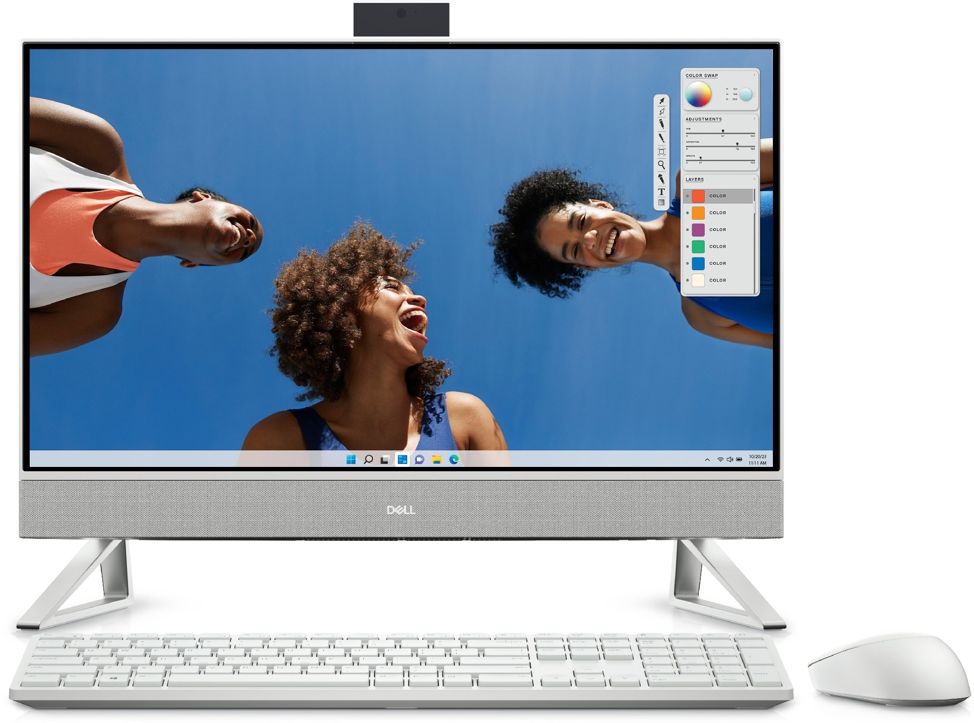 Sistem Desktop Dell Inspiron 5430 Pearl White Cover (Core 7 150U 16Gb 1Tb W10H)