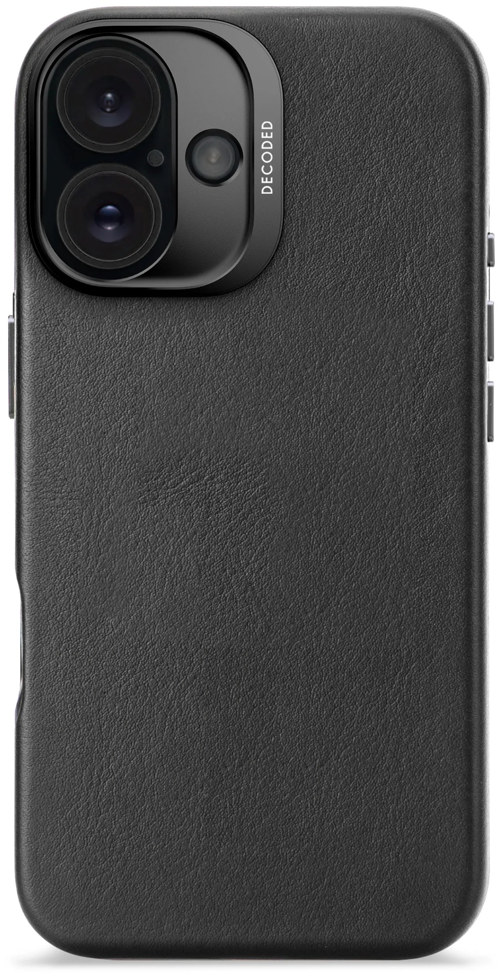 Husa de protecție Decoded Leather iPhone 16 Black (D25IPO16BC1BK)