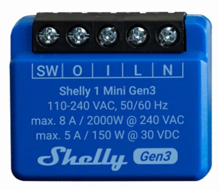 Releu inteligent Shelly Mini 1 Gen3
