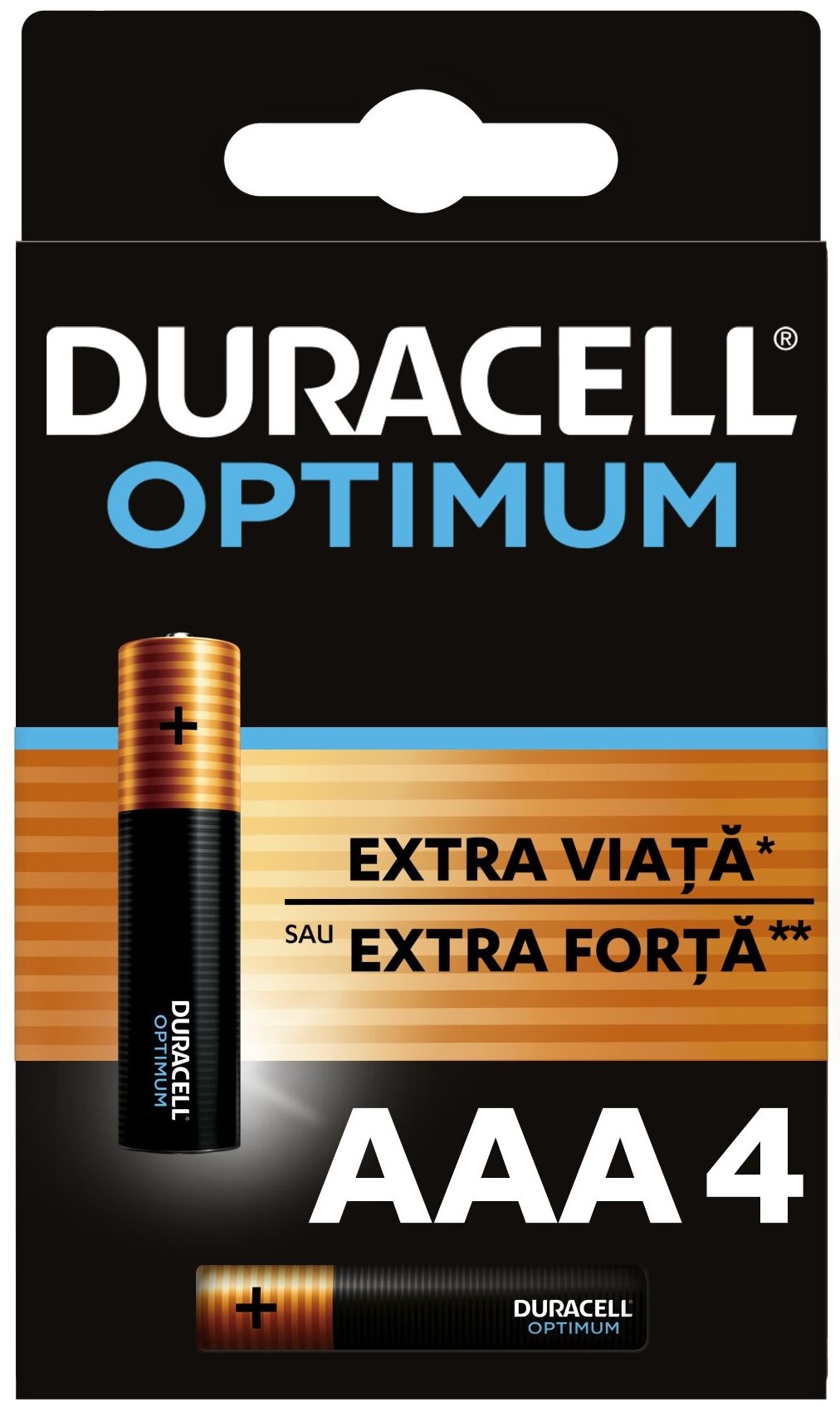 Set baterii Duracell Optimum AAA LR03 4pcs