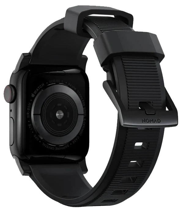 Curea Nomad Brac Apple Watch Rugged V2 FKM 42/44mm Noir (NM1A41BN00)