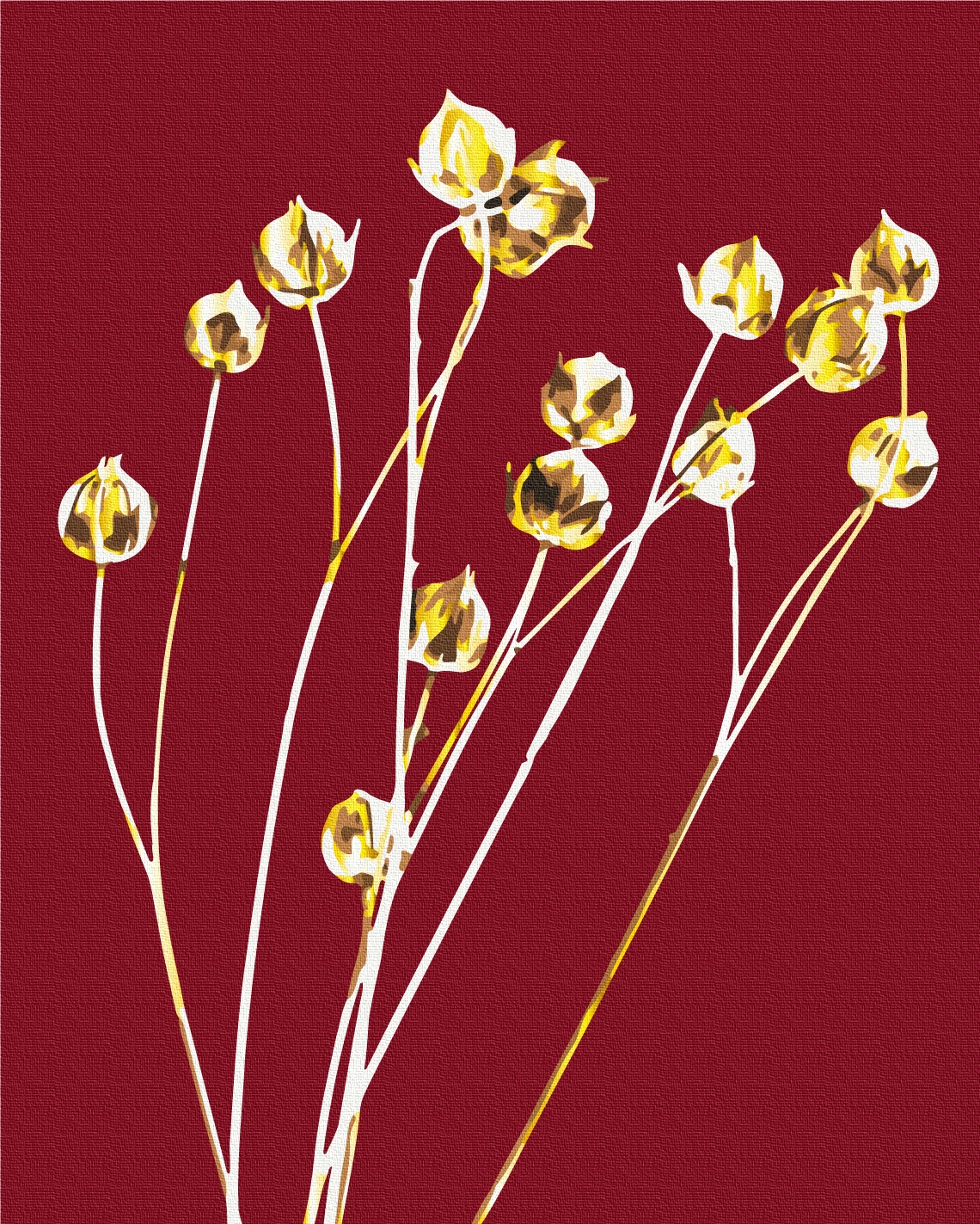 Tablou pe numere Brushme In auriu BS53991