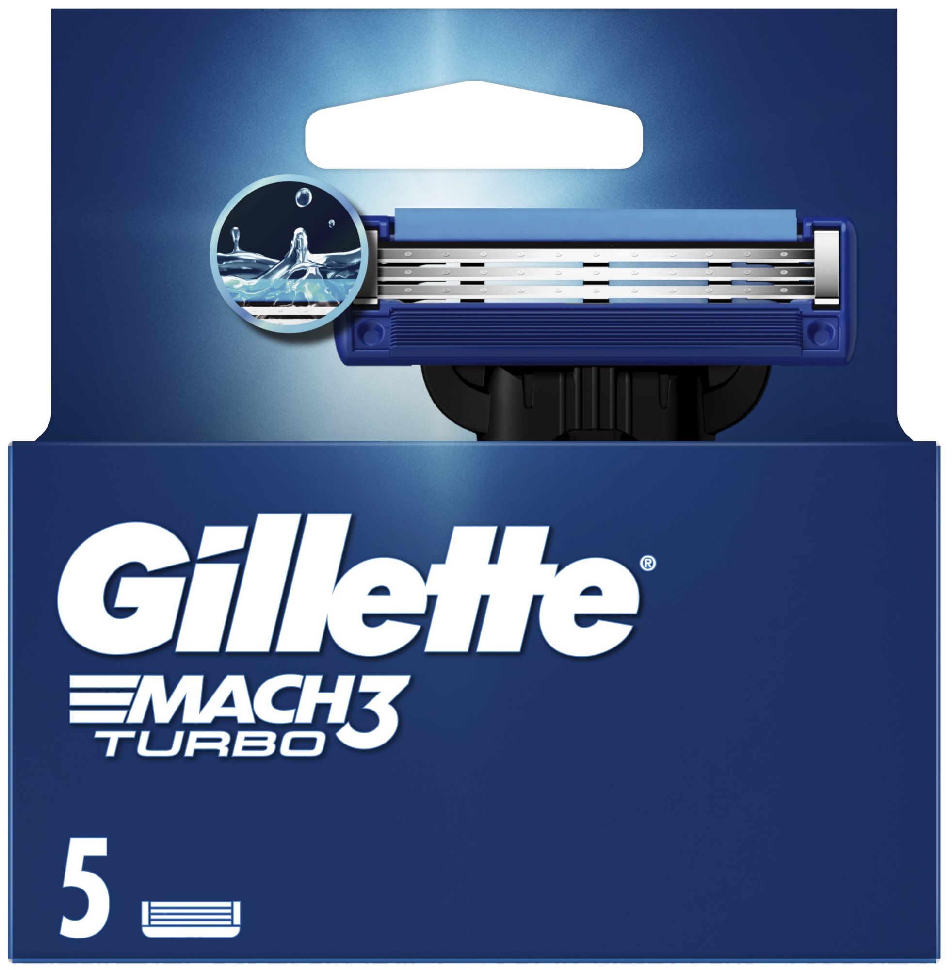 Casete pentru ras Gillette Mach3 Turbo 3D 5psc