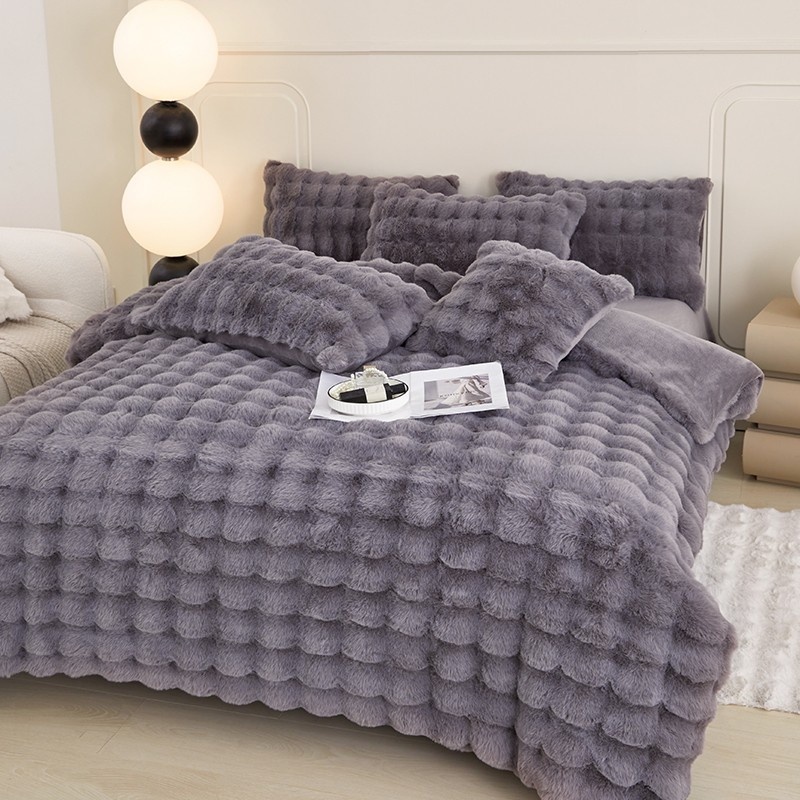 Lenjerie de pat Relaxe Home Puffed Dreams Grey 200x230 (020490)