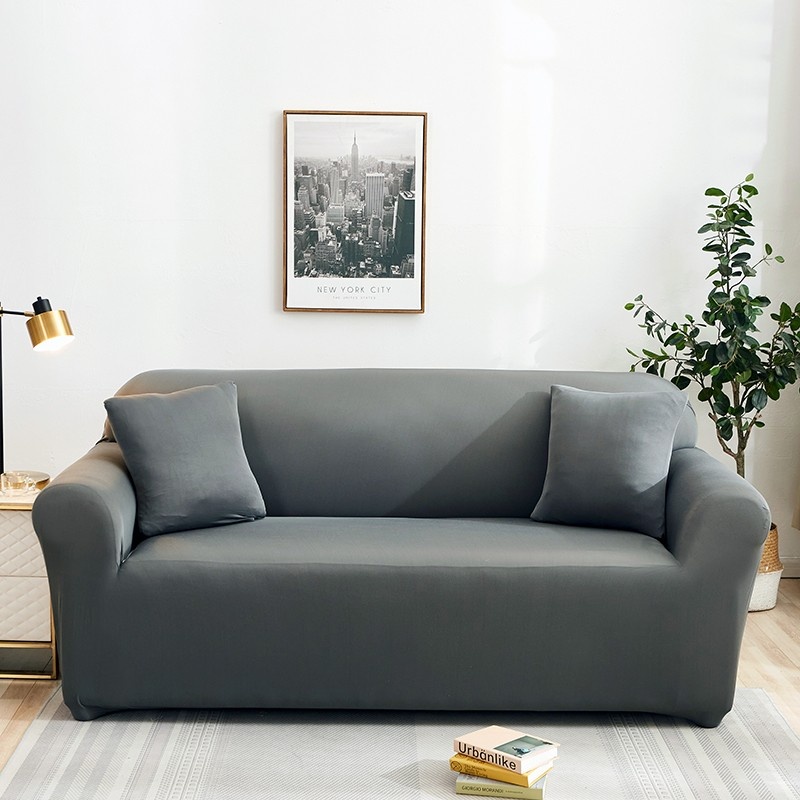 Husa pentru canapea Relaxe Home Solid Sofa Cover Based Grey 90-140cm (020360)