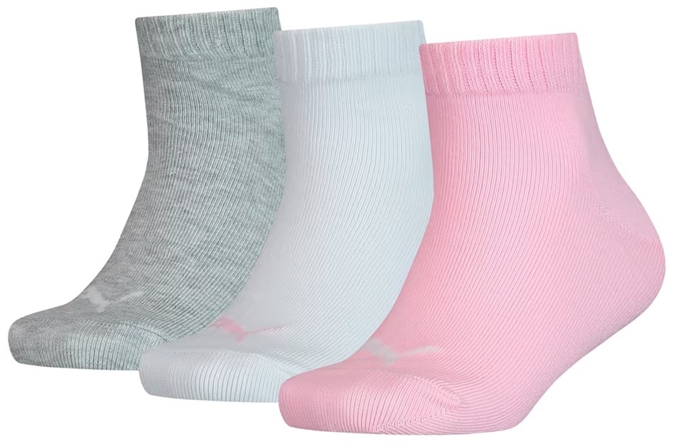 Puma Kids Plain Quarter 3P Rose Water, s.31-34