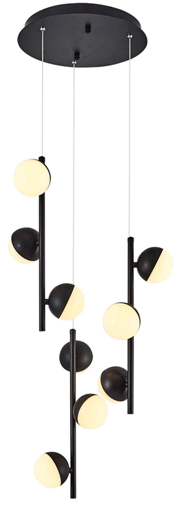 Lustră Ozcan Black 5675-9Y