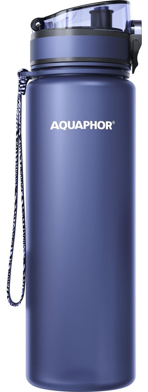 Sticlă pentru apă Aquaphor City Dark Blue 0.8L